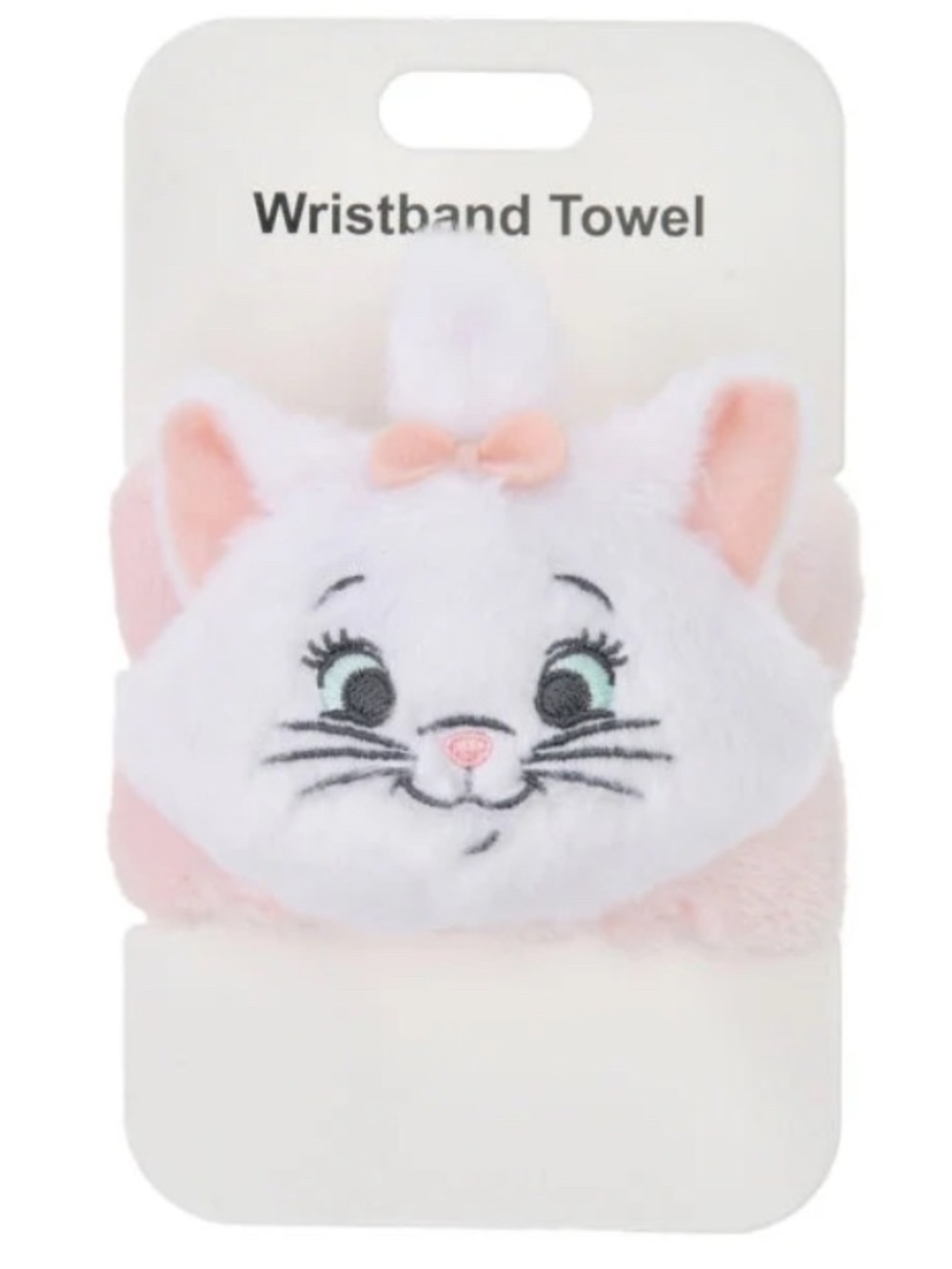 BNWT Disneyland Hong Kong Marie The Aristocats Wristband Towel Face Wash